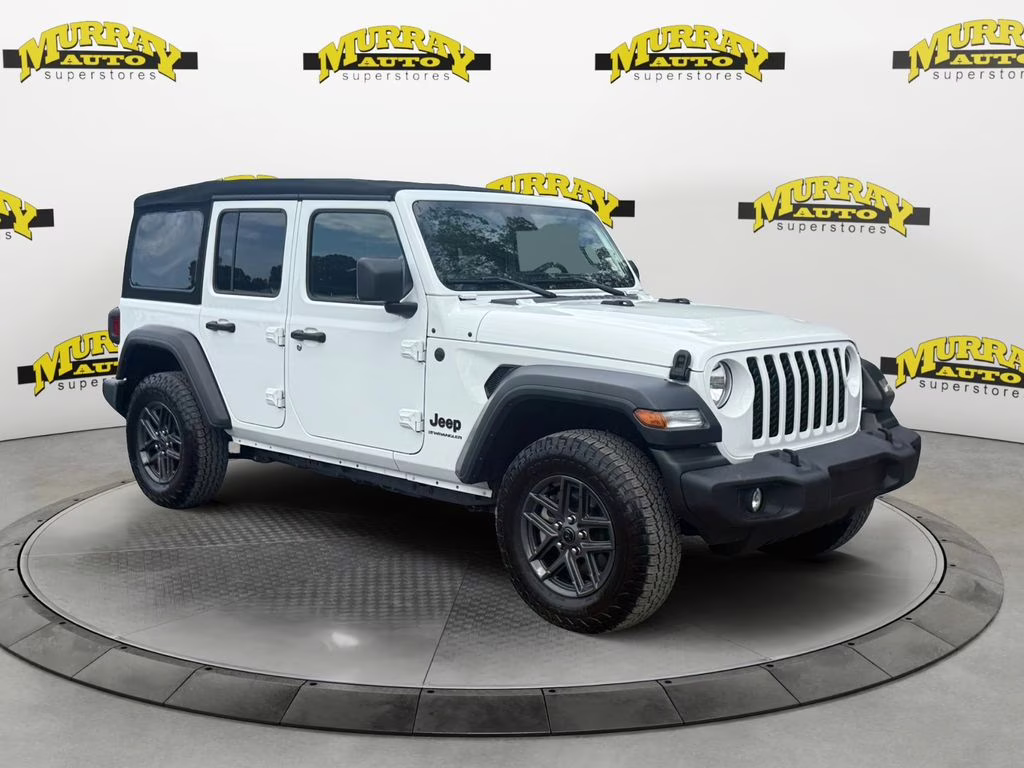 2024 Bright White Clearcoat Jeep Wrangler Sport S 4X4 SUV