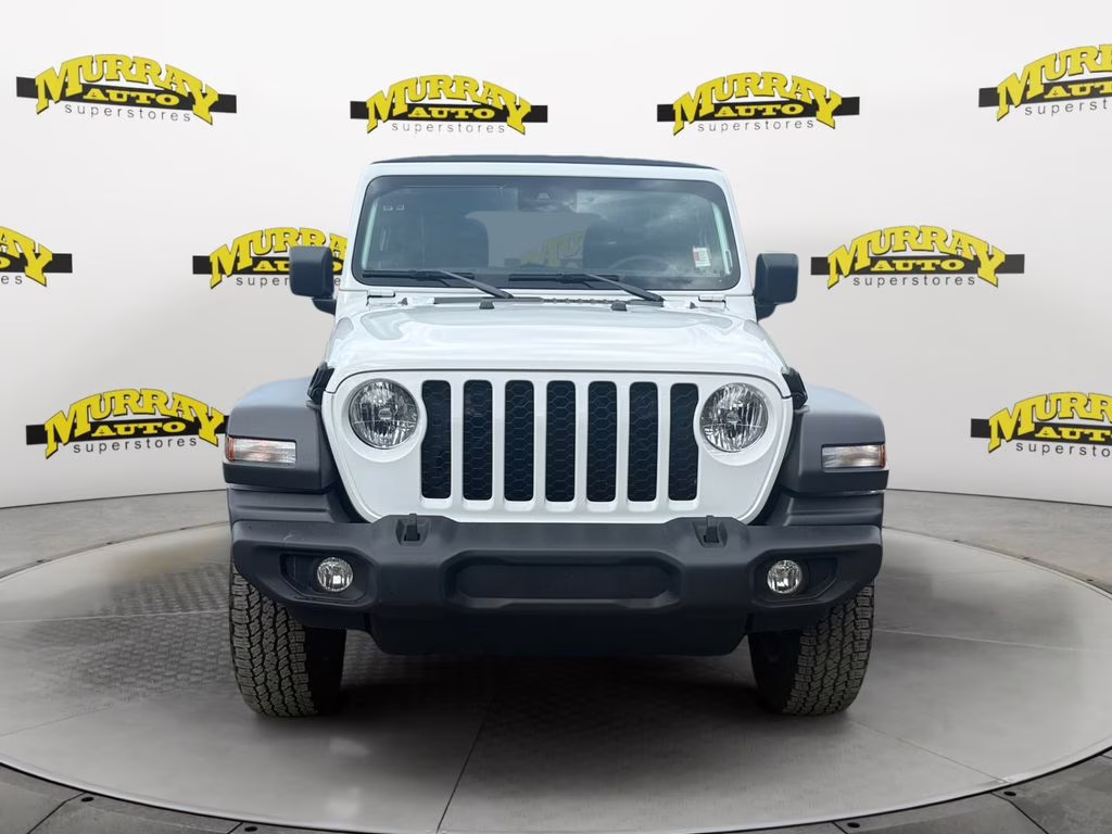 2024 Bright White Clearcoat Jeep Wrangler Sport S 4X4 SUV