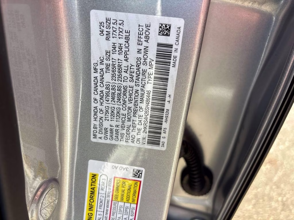 2025 Silver Honda CR-V LX AWD SUV