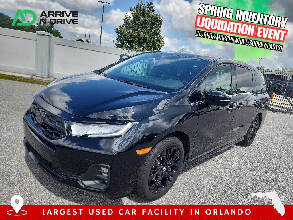 2025 Crystal Black Pearl Honda Odyssey Sport-L FWD Van