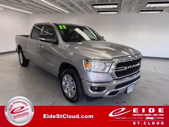 2022 Billet Silver Metallic Clearcoat Ram 1500 Big Horn 4X4 Truck