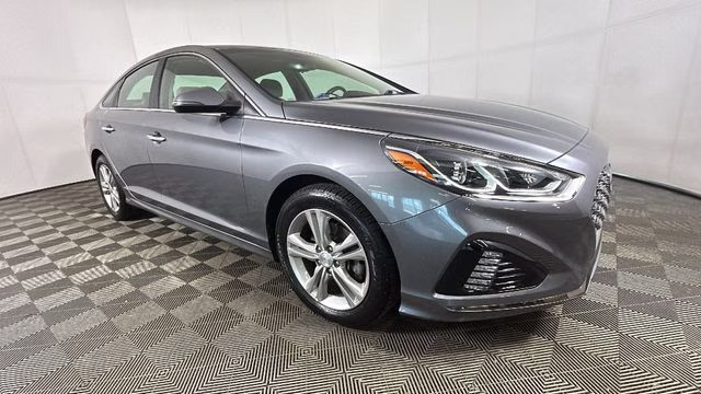 2018 Machine Gray Hyundai Sonata SEL+ FWD Sedan
