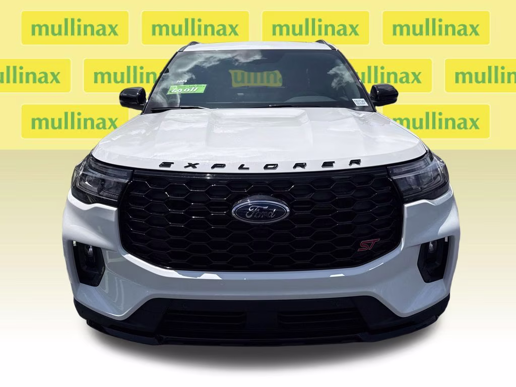 2026 Star White Metallic Tri-Coat Ford Explorer ST 4X4 SUV