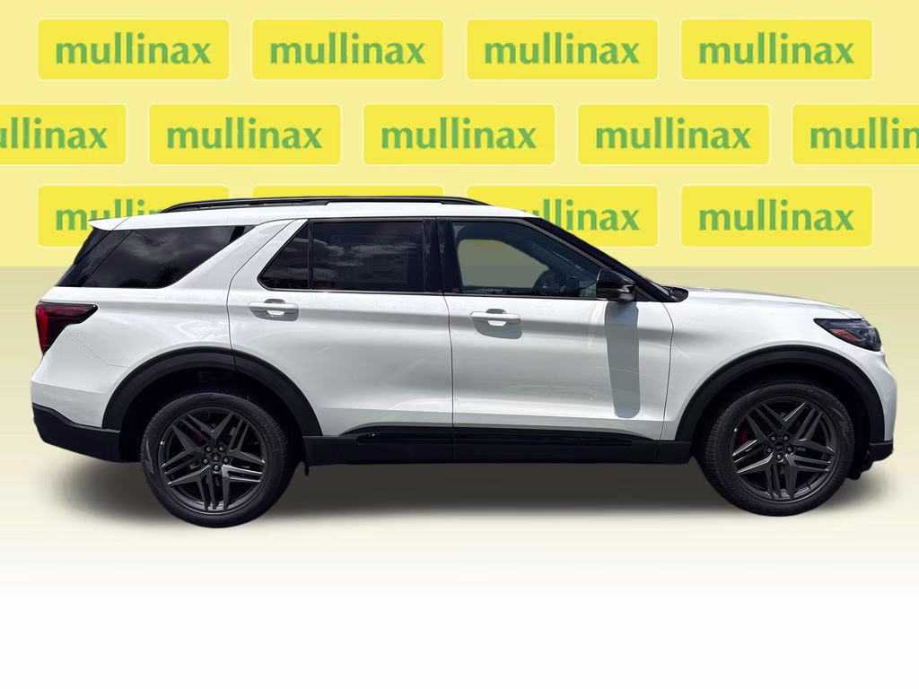 2026 Star White Metallic Tri-Coat Ford Explorer ST 4X4 SUV
