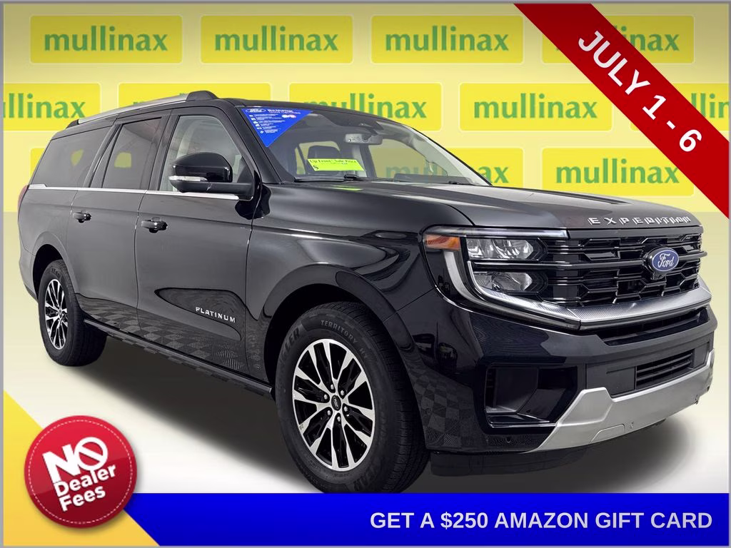 2025 Agate Black Metallic Ford Expedition Max Platinum 4X4 SUV