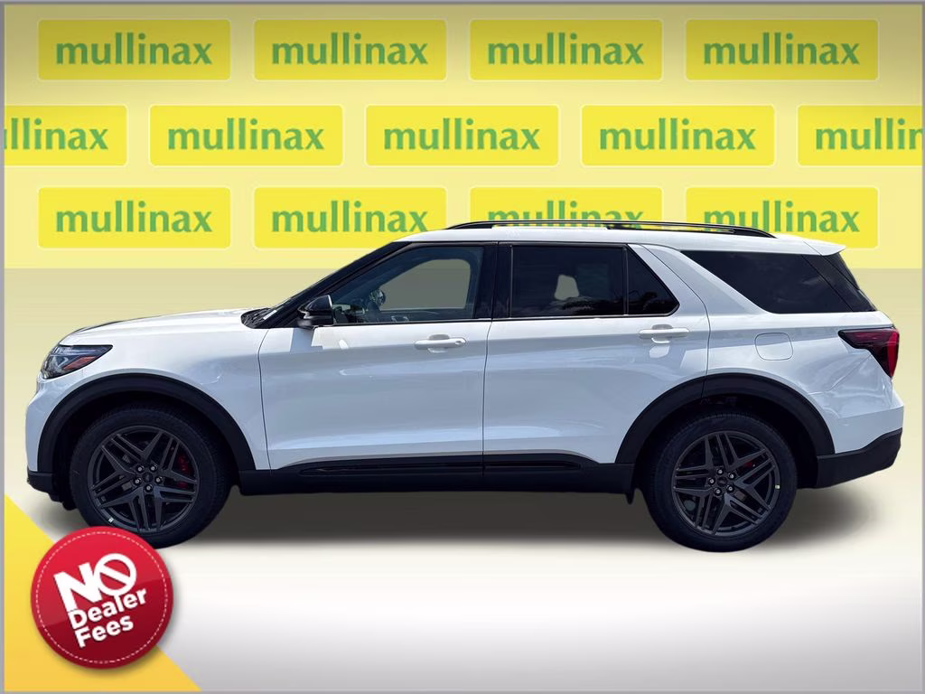 2026 Star White Metallic Tri-Coat Ford Explorer ST 4X4 SUV