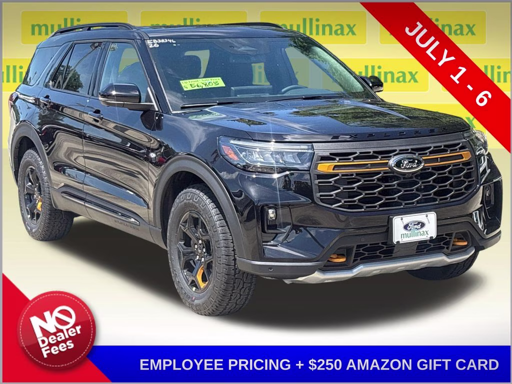 2026 Black Metallic Ford Explorer Tremor 4X4 SUV