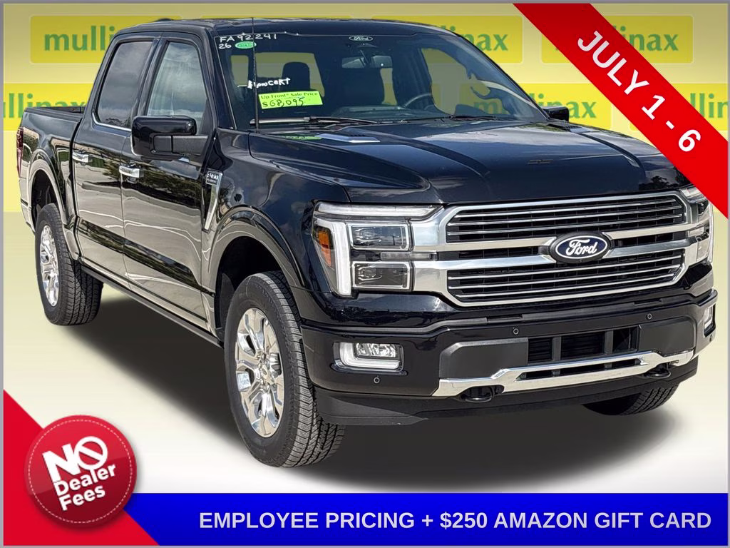 2026 Black Metallic Ford F-150 Platinum 4X4 Truck