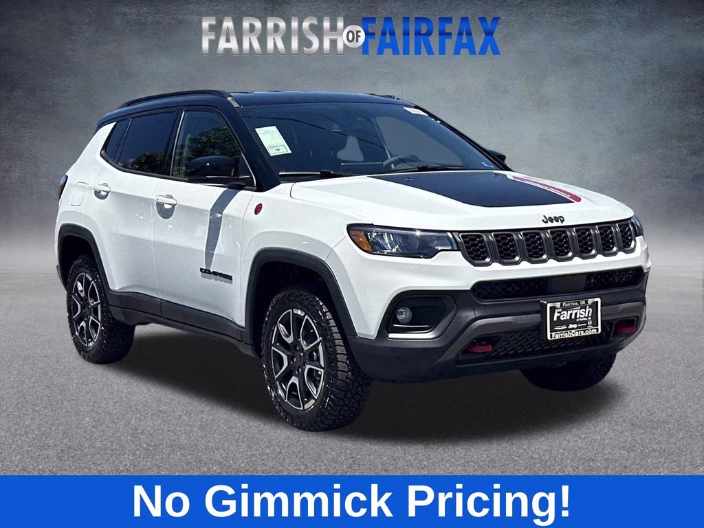 2026 Bright White Clearcoat Jeep Compass Trailhawk 4X4 SUV