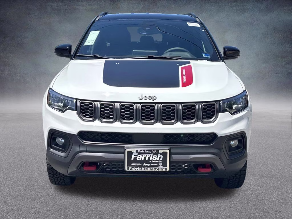2026 Bright White Clearcoat Jeep Compass Trailhawk 4X4 SUV
