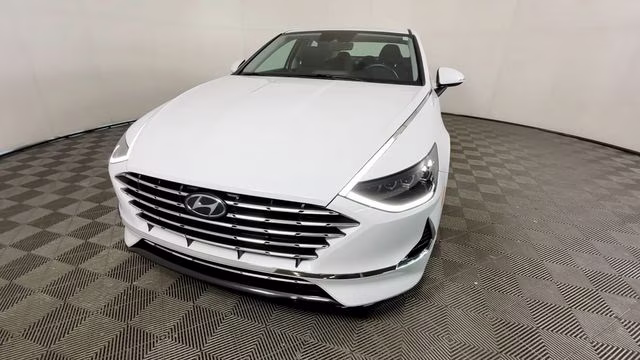 2023 Serenity White Hyundai Sonata Hybrid SEL FWD Sedan