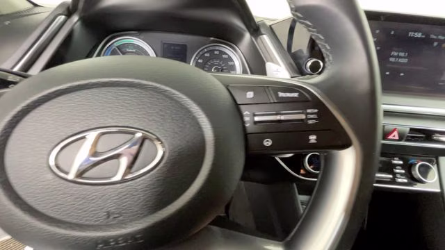 2023 Serenity White Hyundai Sonata Hybrid SEL FWD Sedan