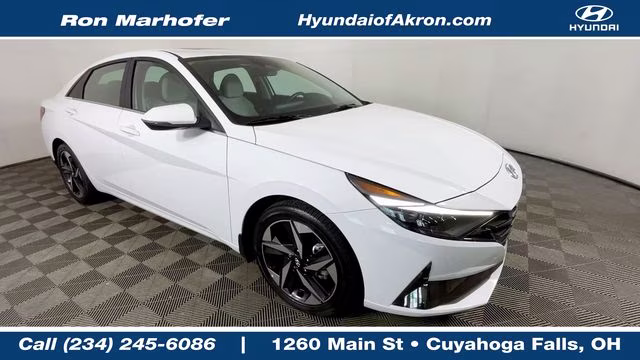 2023 Ceramic White Hyundai Elantra Hybrid Limited FWD Sedan