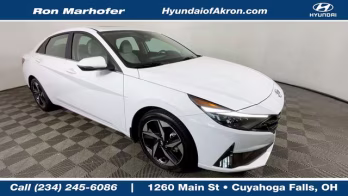 2023 Ceramic White Hyundai Elantra Hybrid Limited FWD Sedan
