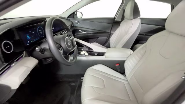 2023 Ceramic White Hyundai Elantra Hybrid Limited FWD Sedan