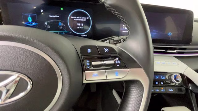 2023 Ceramic White Hyundai Elantra Hybrid Limited FWD Sedan