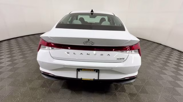 2023 Ceramic White Hyundai Elantra Hybrid Limited FWD Sedan