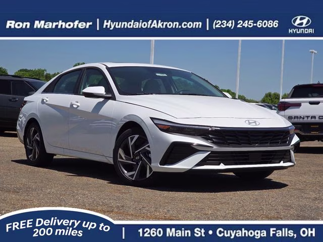 2026 Serenity White Pearl Hyundai Elantra Limited FWD Sedan