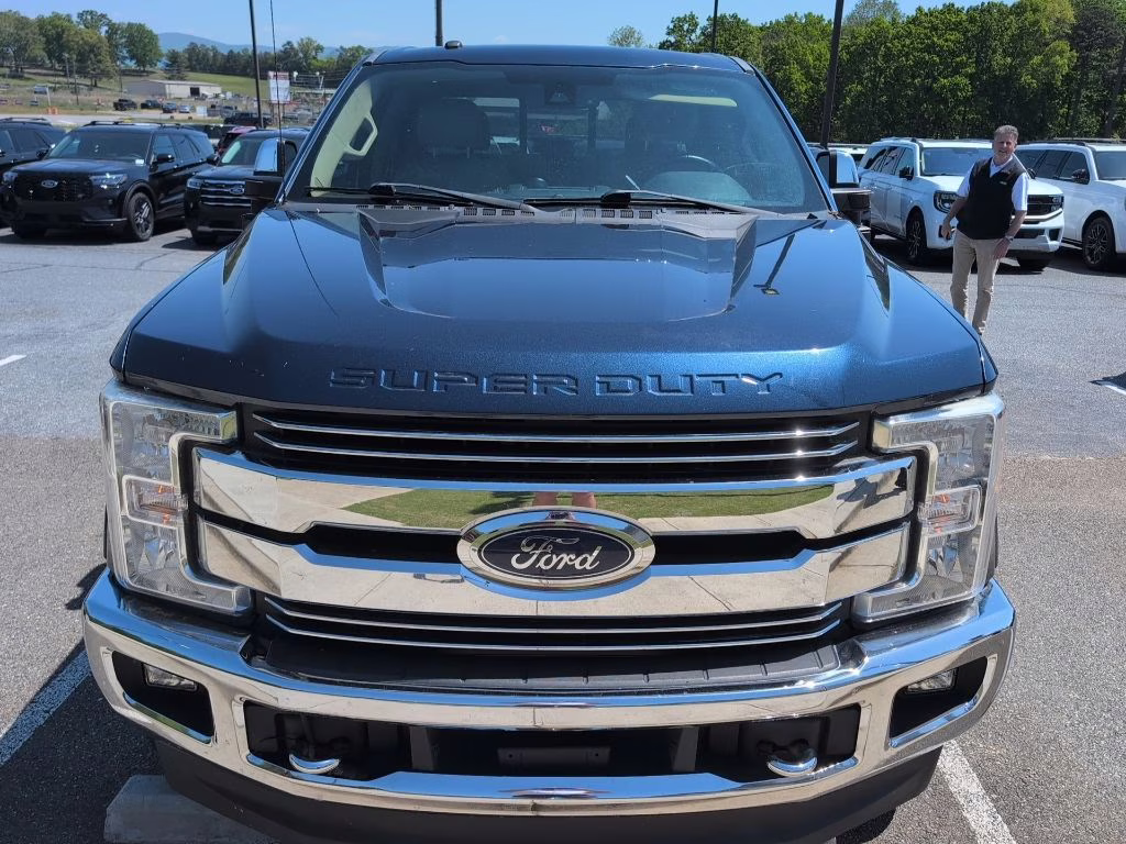 2017 Blue Jeans Metallic Ford Super Duty F-250 SRW Lariat 4X4 Truck