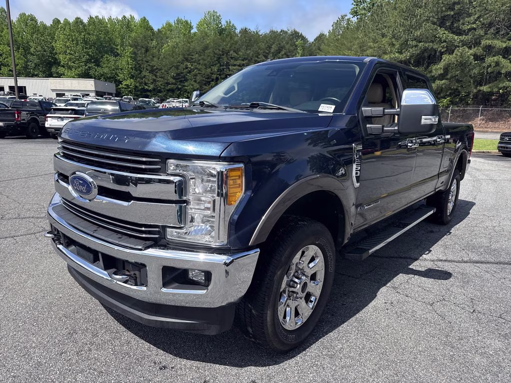 2017 Blue Jeans Metallic Ford Super Duty F-250 SRW Lariat 4X4 Truck