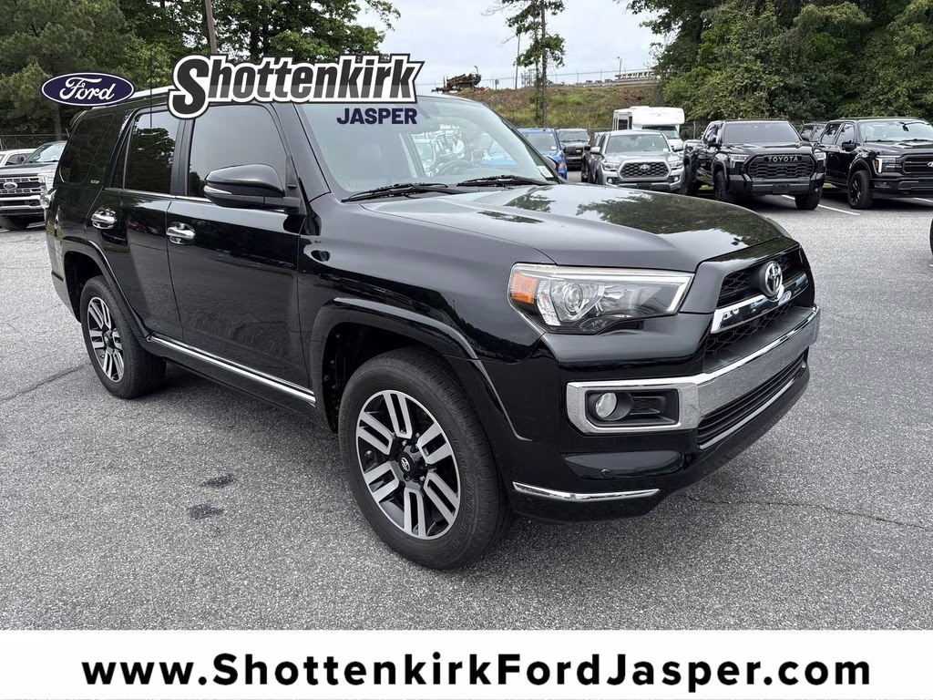 2016 Midnight Black Metallic Toyota 4Runner Limited 4X4 SUV