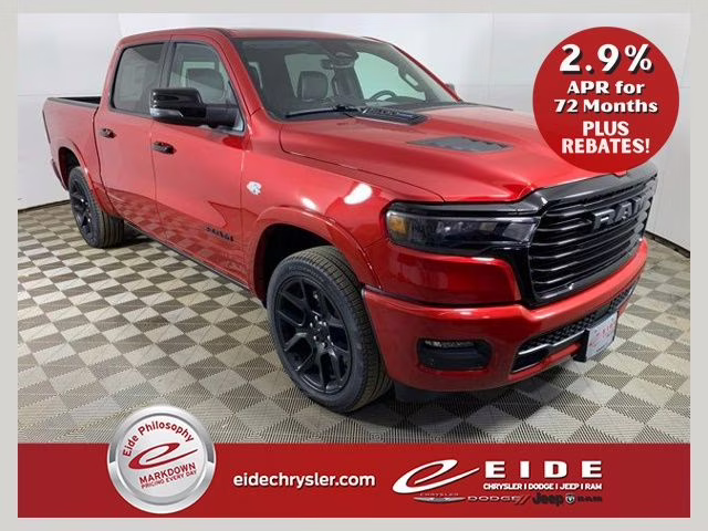 2026 Molten Red Pearlcoat Ram 1500 Laramie Night Edition 4X4 Truck