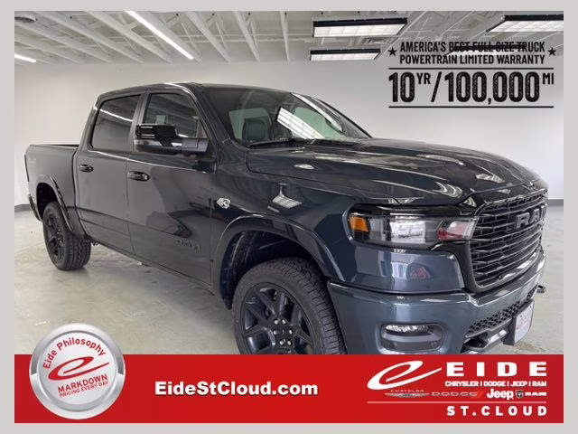 2026 Forged Blue Metallic Ram 1500 Laramie Night Edition 4X4 Truck