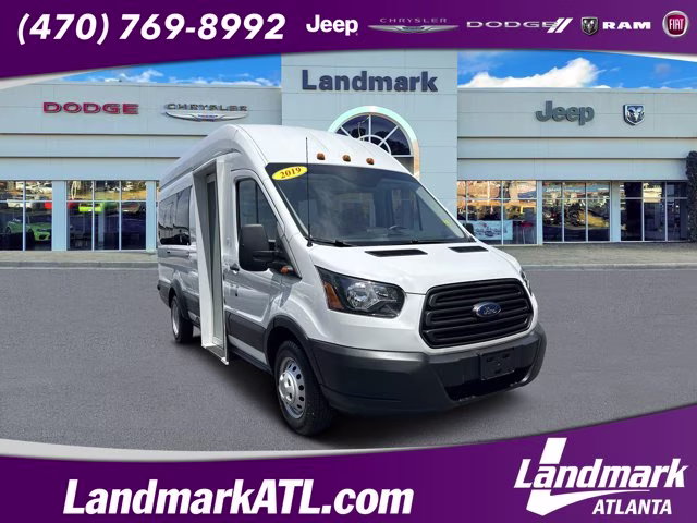 2019 Oxford White Ford Transit Passenger Wagon T-350 148 EL High Roof XL Sliding RH Dr DRW RWD Van