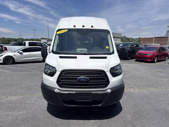 2019 Oxford White Ford Transit Passenger Wagon T-350 148 EL High Roof XL Sliding RH Dr DRW RWD Van