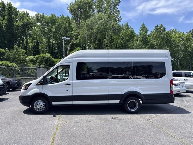 2019 Oxford White Ford Transit Passenger Wagon T-350 148 EL High Roof XL Sliding RH Dr DRW RWD Van