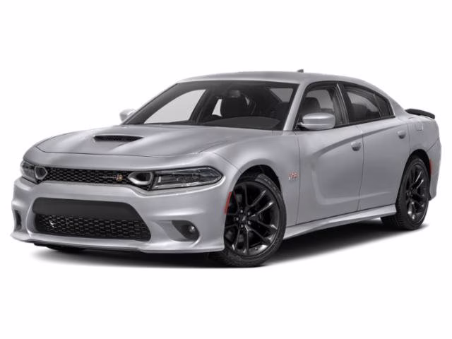 2022 White Dodge Charger Scat Pack RWD Sedan