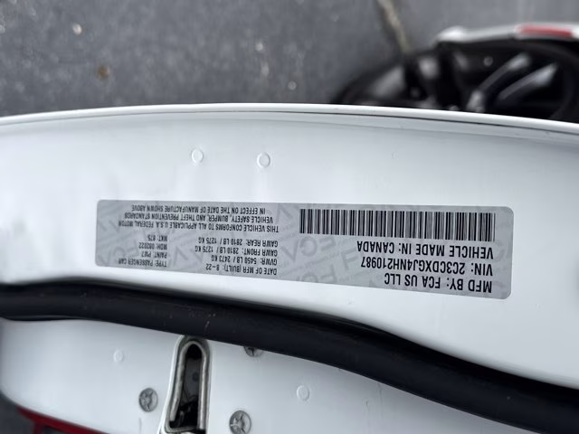 2022 White Knuckle Clearcoat Dodge Charger Scat Pack RWD Sedan