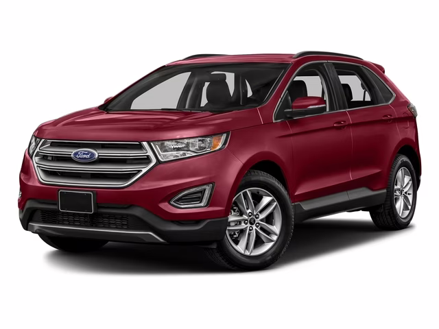 2018 red Ford Edge Titanium FWD SUV