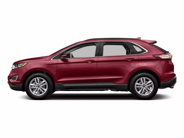 2018 red Ford Edge Titanium FWD SUV