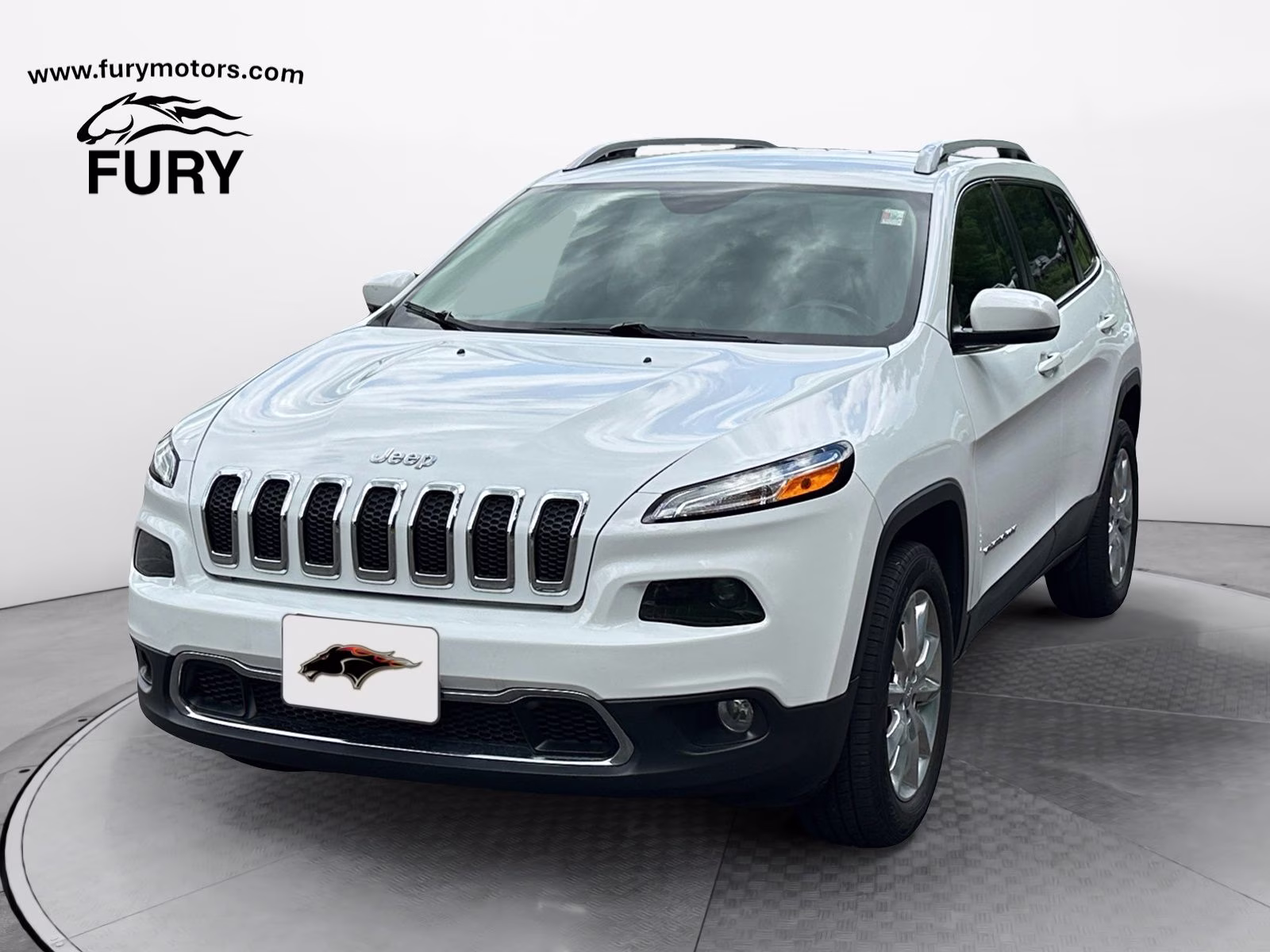 2017 Bright White Clearcoat Jeep Cherokee Limited 4X4 SUV