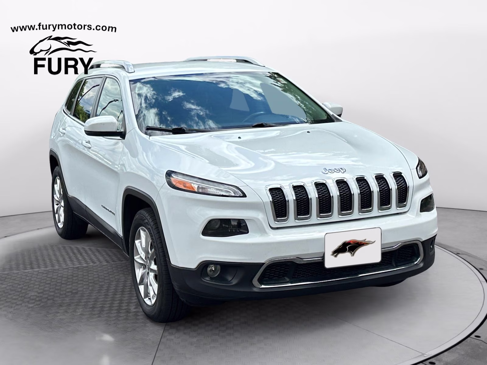2017 Bright White Clearcoat Jeep Cherokee Limited 4X4 SUV