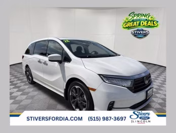2024 Platinum White Pearl Honda Odyssey Elite FWD Van
