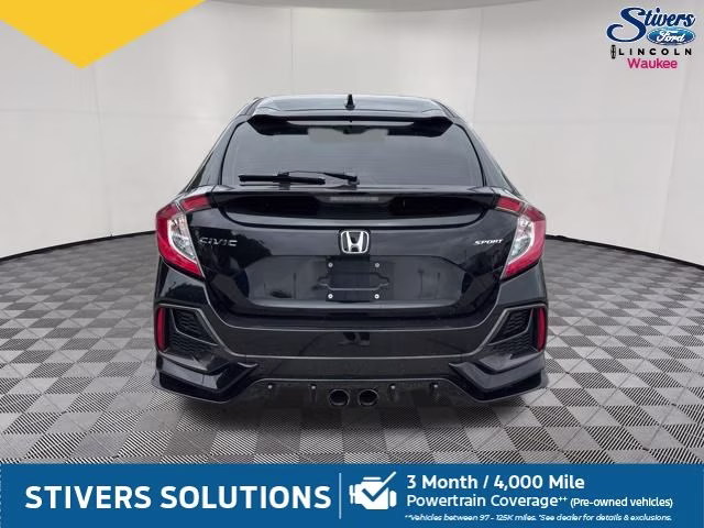2021 Crystal Black Pearl Honda Civic Sport FWD Hatchback