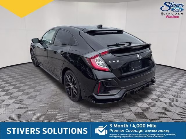 2021 Crystal Black Pearl Honda Civic Sport FWD Hatchback