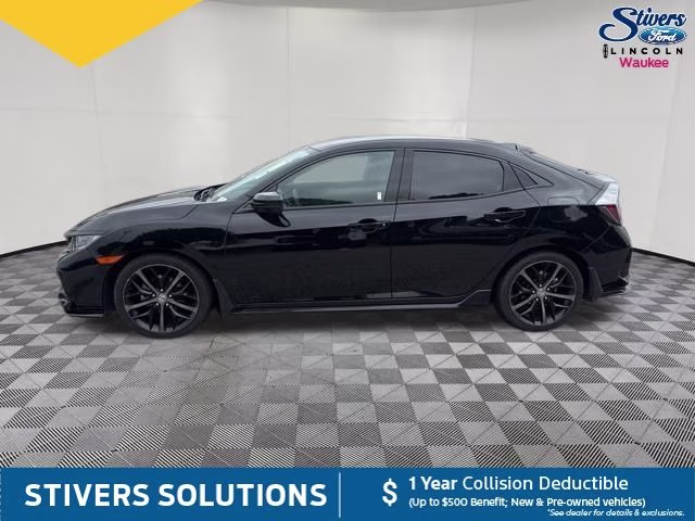2021 Crystal Black Pearl Honda Civic Sport FWD Hatchback