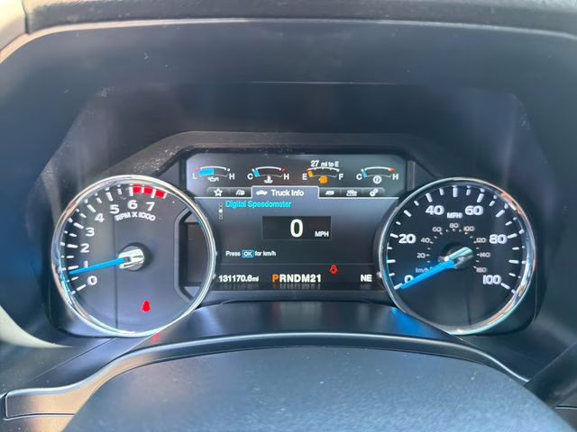2017 Blue Ford Super Duty F-350 SRW Lariat 4X4 Truck