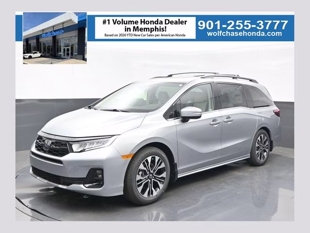 2026 Solar Silver Metallic Honda Odyssey Elite FWD Van