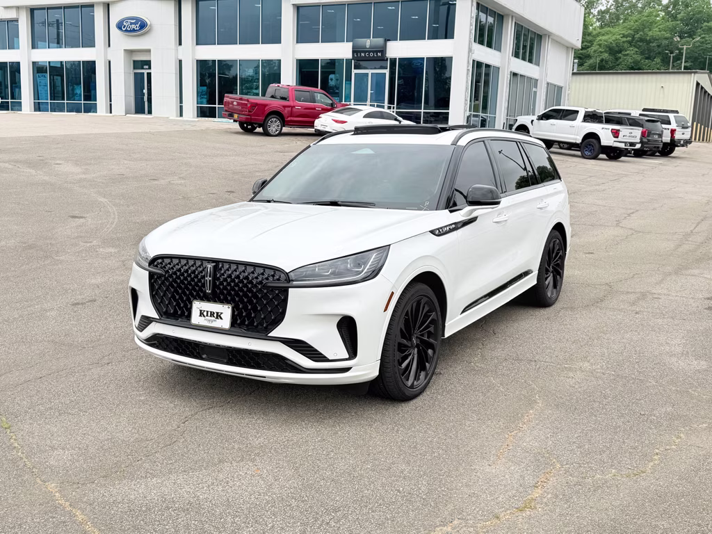 2025 Pristine White Metallic Tri-Coat Lincoln Aviator Reserve RWD SUV
