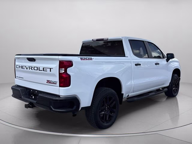 2025 Summit White Chevrolet Silverado 1500 Custom Trail Boss 4X4 Truck