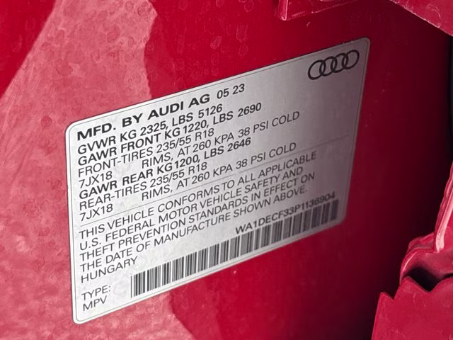 2023 Tango Red Metallic Audi Q3 S line Premium AWD SUV