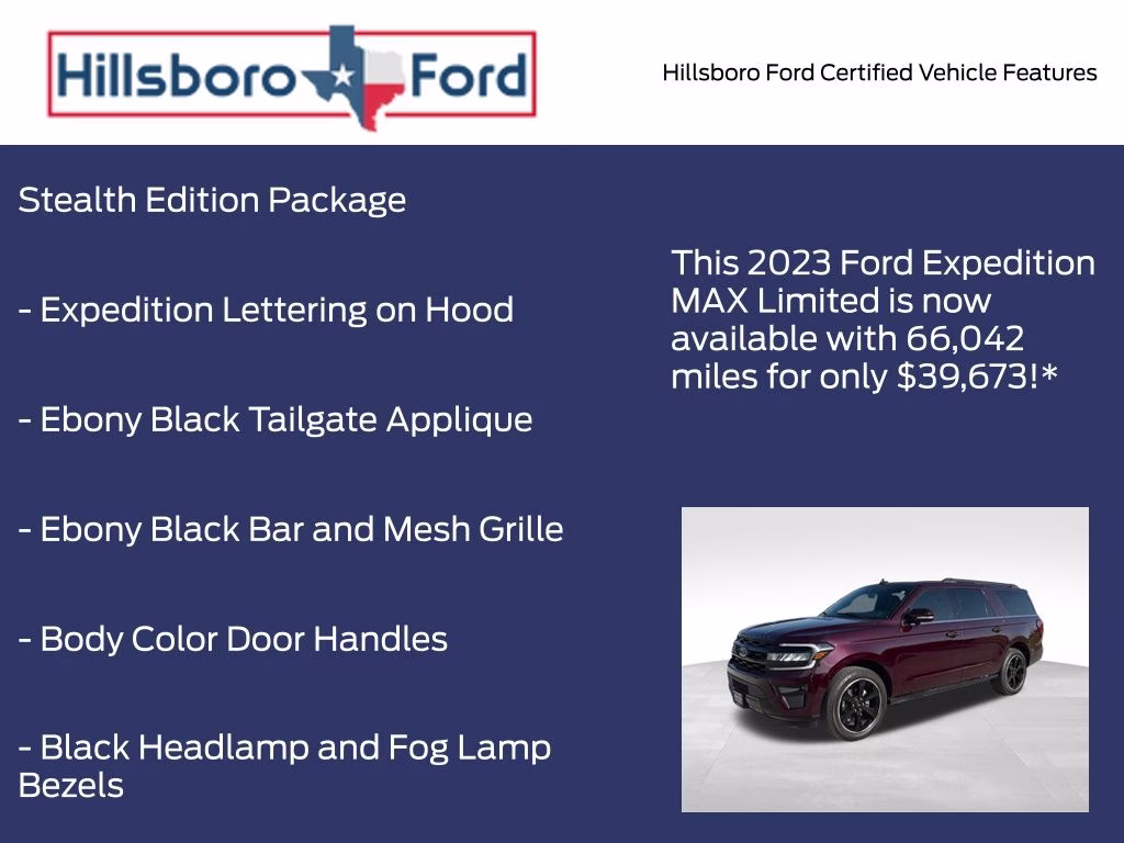 2023 Jewel Red Metallic Tinted Clearcoat Ford Expedition Max Limited RWD SUV