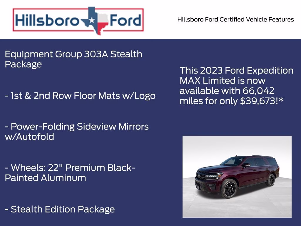 2023 Jewel Red Metallic Tinted Clearcoat Ford Expedition Max Limited RWD SUV