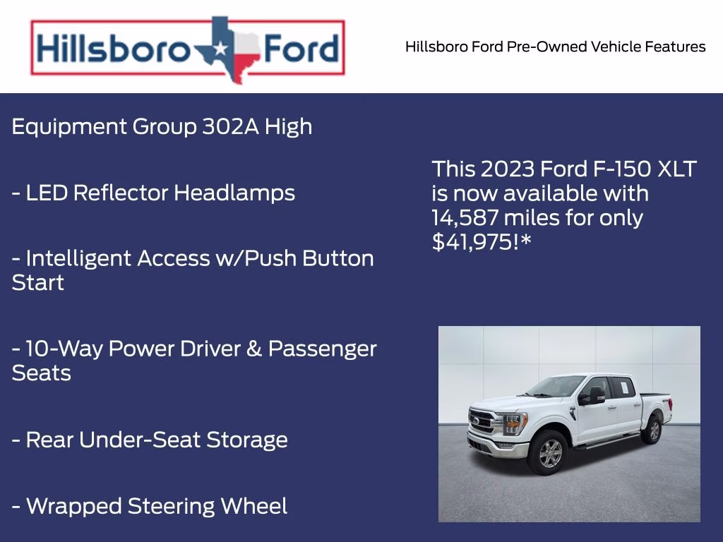 2023 Oxford White Ford F-150 XLT 4X4 Truck
