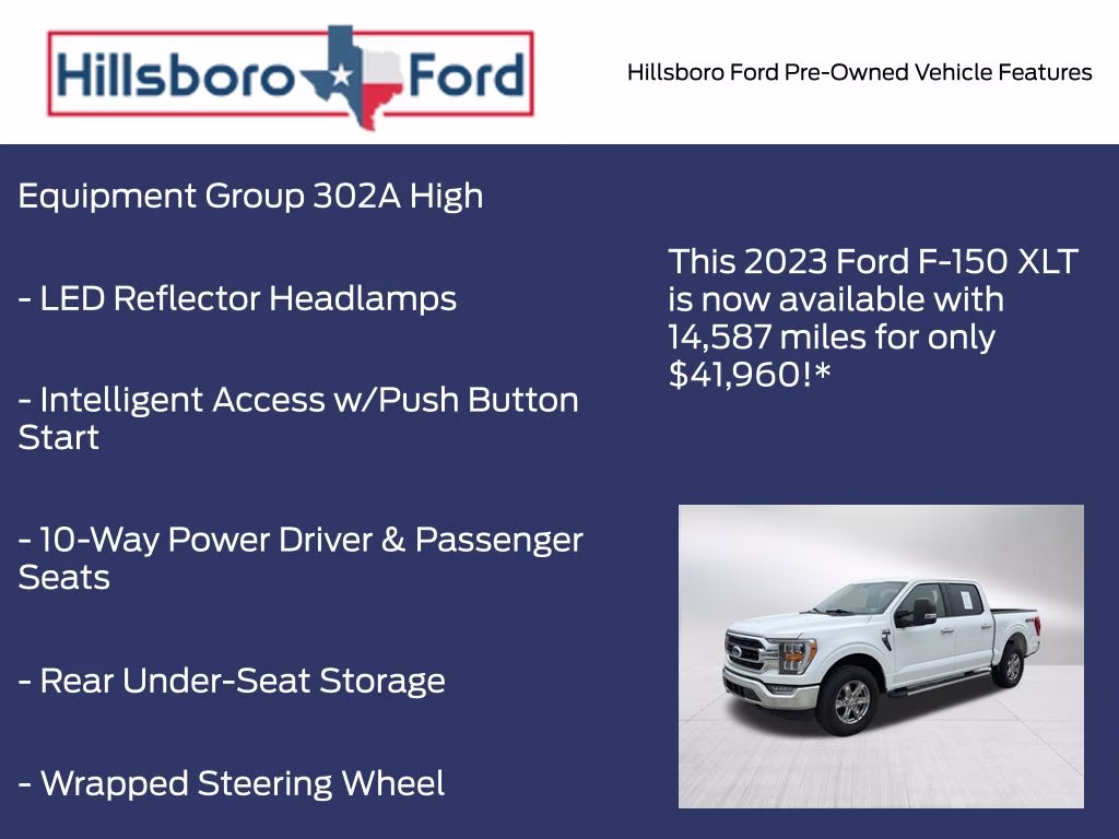 2023 Oxford White Ford F-150 XLT 4X4 Truck