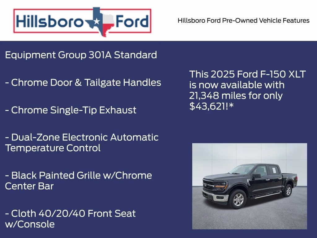 2025 Agate Black Metallic Ford F-150 XLT 4X4 Truck